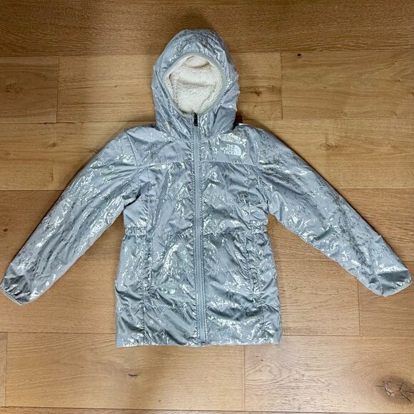 North Face !!Reversible!! Girls Medium Winter Coat - Picture 3 of 14
